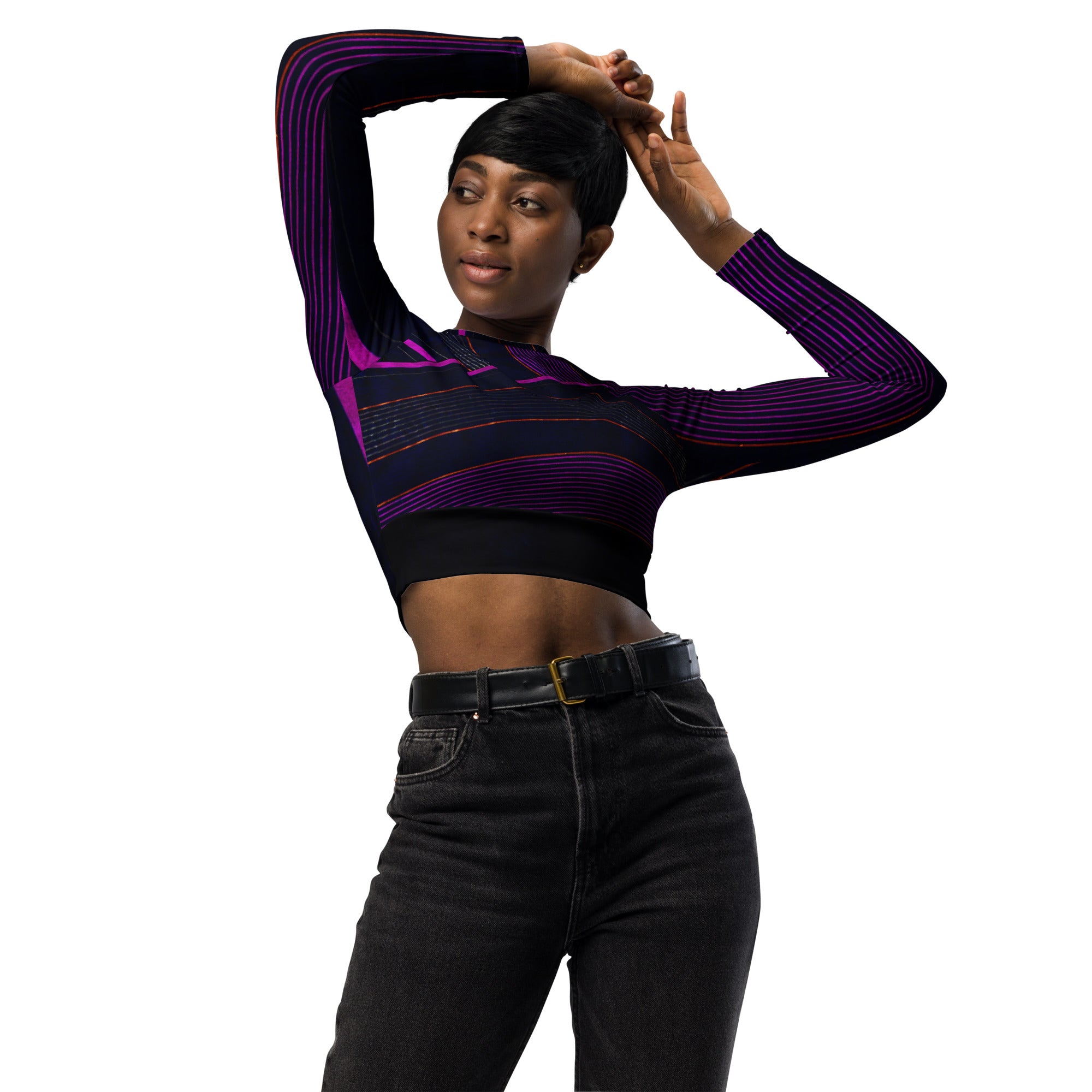 cropped-top-long-sleeved-gym-top-workout-streetwear-black-purple-pink-peppermint-wickedyo3